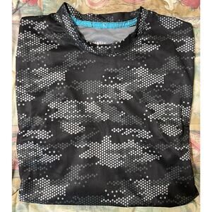 Climate Smart Mens Medium Pullover Base Layer Camo New Gray